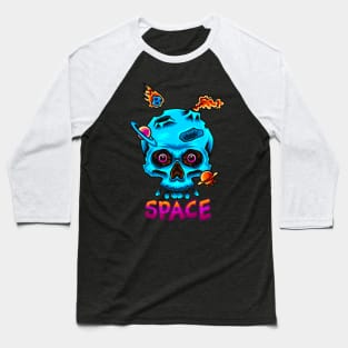 Space skull Baseball T-Shirt